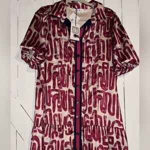 THML snap satin dress